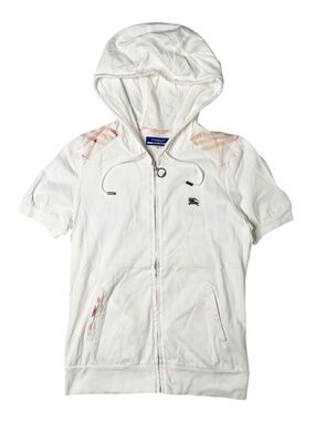 Burberry White Blue Label Zip Up Hoodie🌸